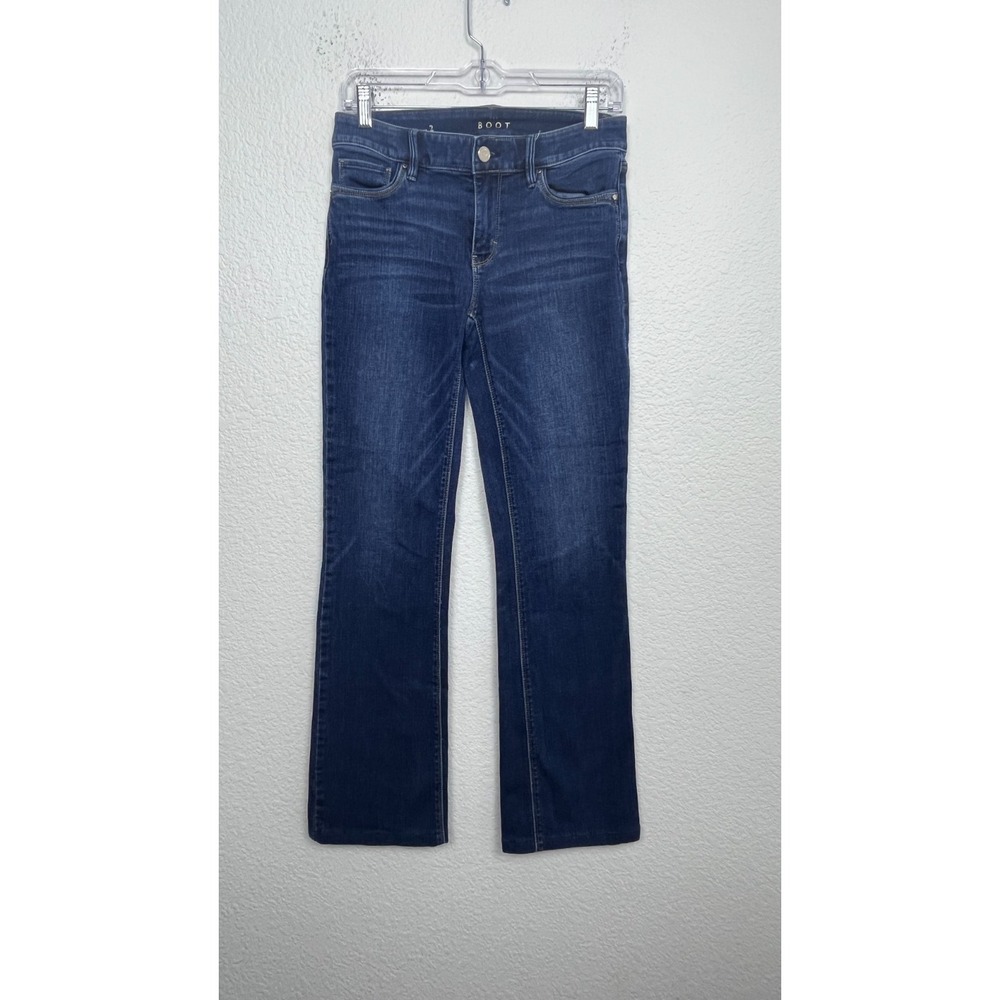 White House Black Market Bootcut Leg Jeans Womens 2‎ Blue Denim Cotton Mid Rise